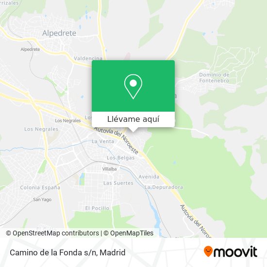 Mapa Camino de la Fonda s/n