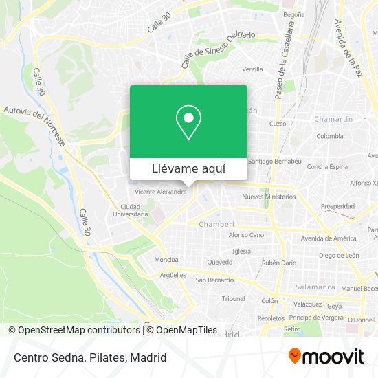Mapa Centro Sedna. Pilates