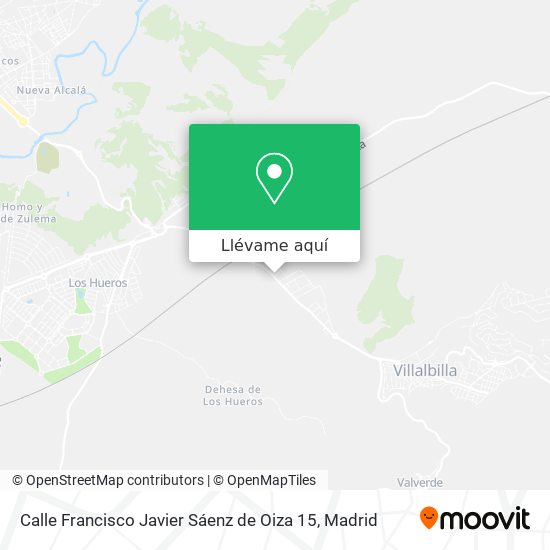 Mapa Calle Francisco Javier Sáenz de Oiza 15