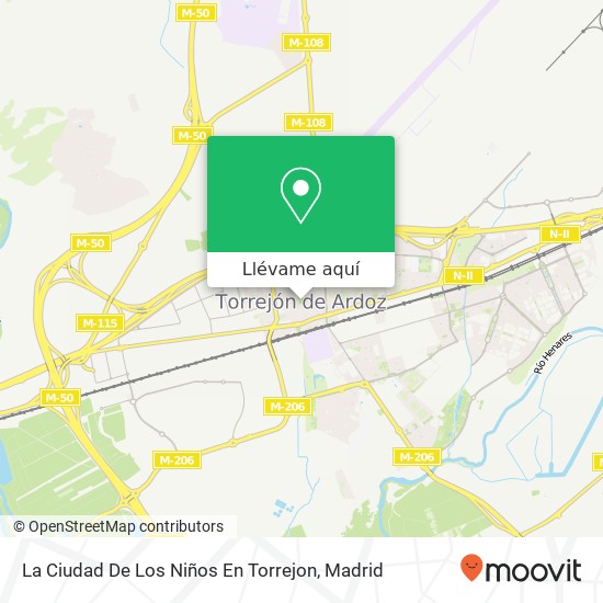 Mapa La Ciudad De Los Niños En Torrejon