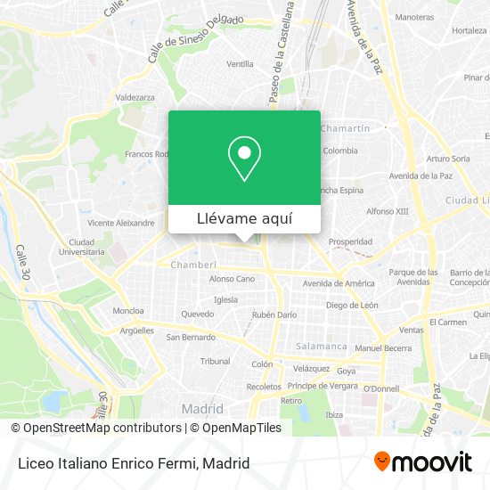 Mapa Liceo Italiano Enrico Fermi