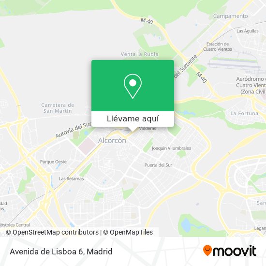 Mapa Avenida de Lisboa 6