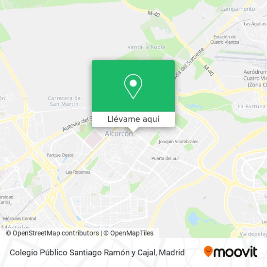 Mapa Colegio Público Santiago Ramón y Cajal