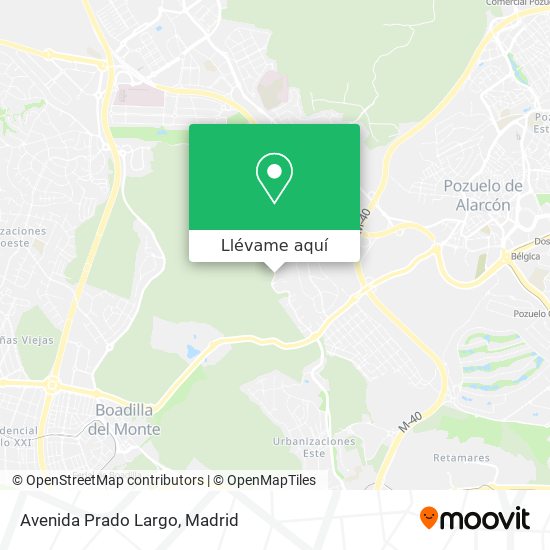 Mapa Avenida Prado Largo