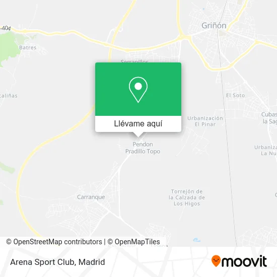 Mapa Arena Sport Club