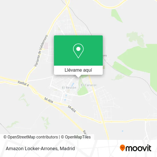 Mapa Amazon Locker-Arrones