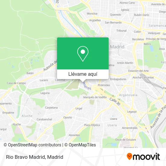 Mapa Rio Bravo Madrid