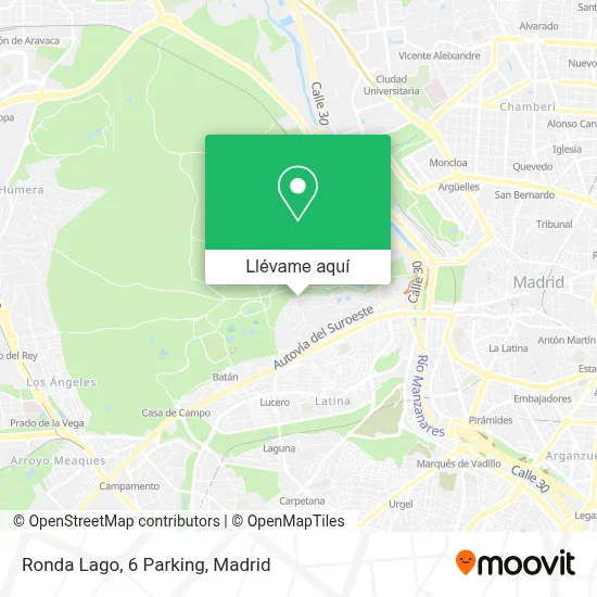 Mapa Ronda Lago, 6 Parking