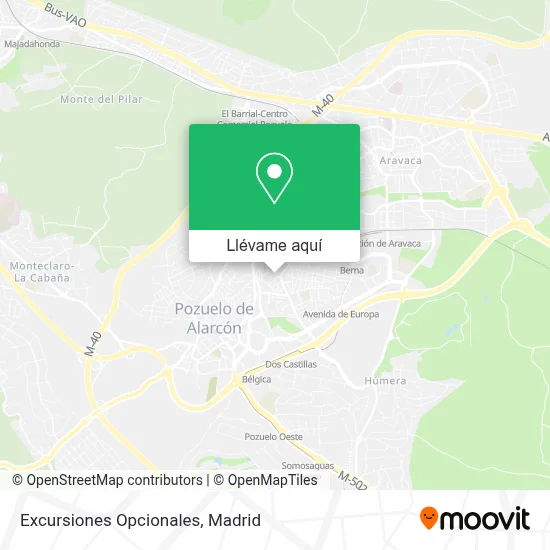 Mapa Excursiones Opcionales