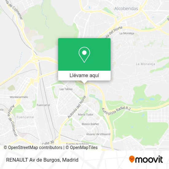 Mapa RENAULT Av de Burgos