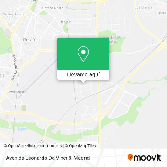 Mapa Avenida Leonardo Da Vinci 8