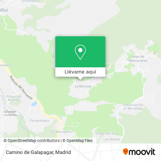 Mapa Camino de Galapagar