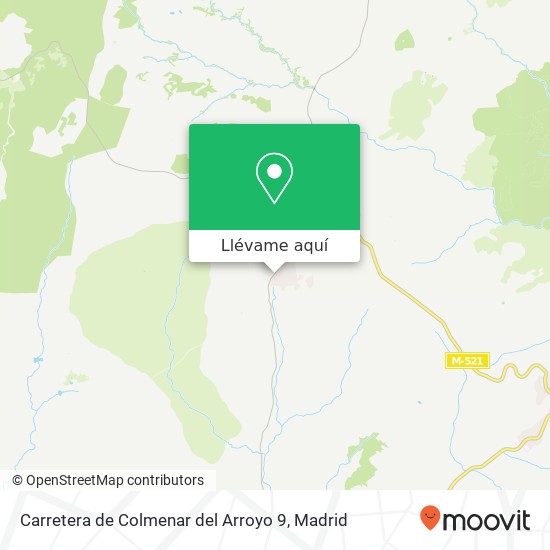 Mapa Carretera de Colmenar del Arroyo 9