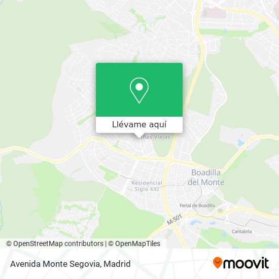 Mapa Avenida Monte Segovia