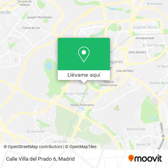 Mapa Calle Villa del Prado 6