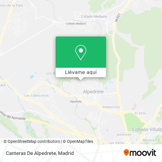 Mapa Canteras De Alpedrete