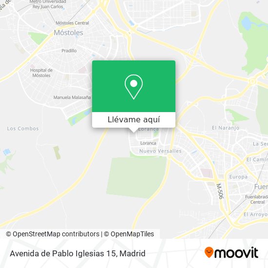 Mapa Avenida de Pablo Iglesias 15