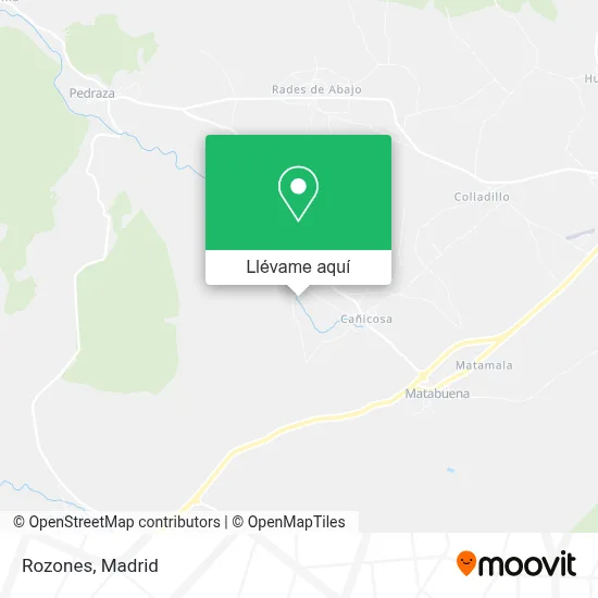 Mapa Rozones
