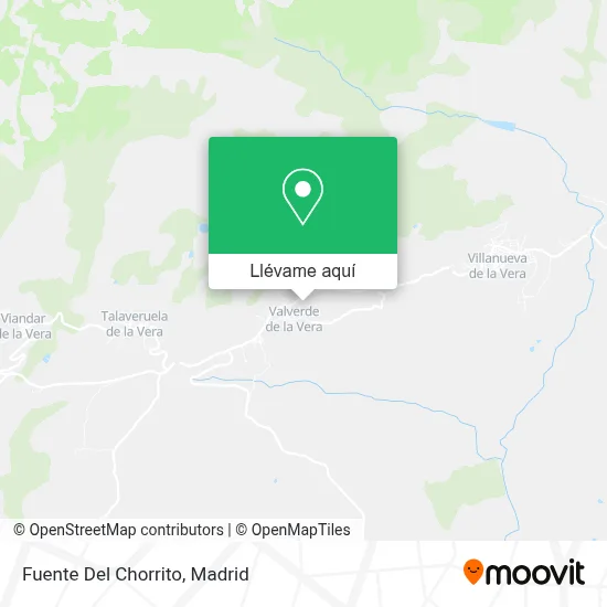 Mapa Fuente Del Chorrito