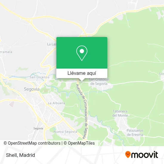 Mapa Shell