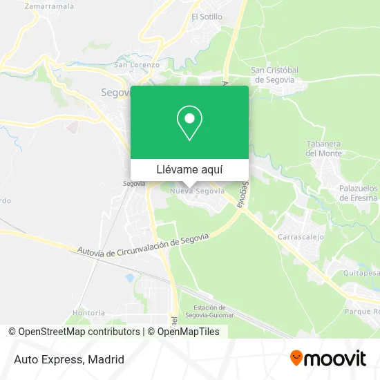 Mapa Auto Express
