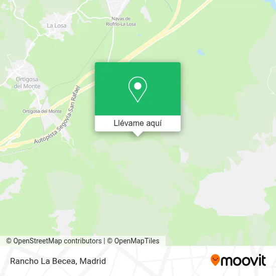 Mapa Rancho La Becea