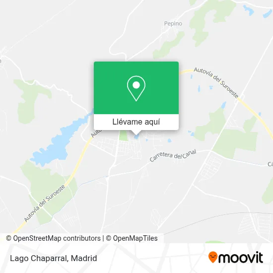 Mapa Lago Chaparral