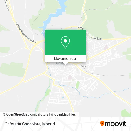 Mapa Cafetería Chocolate