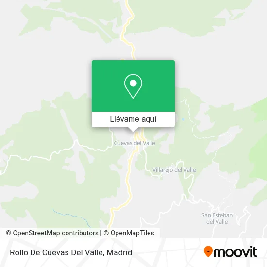 Mapa Rollo De Cuevas Del Valle