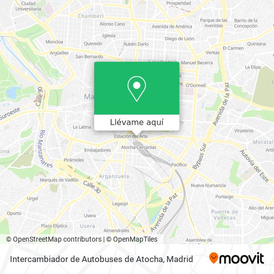 Mapa Intercambiador de Autobuses de Atocha
