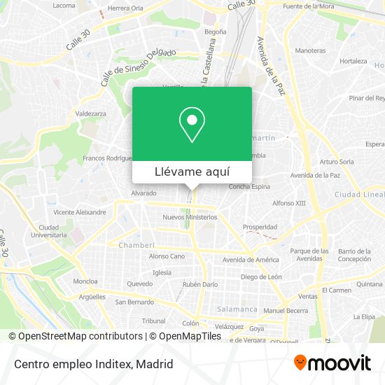 Mapa Centro empleo Inditex