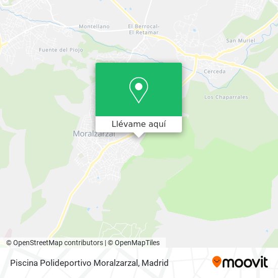 Mapa Piscina Polideportivo Moralzarzal