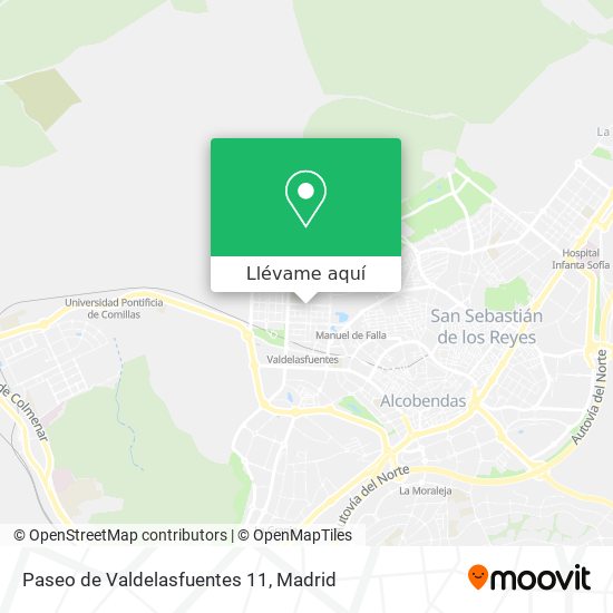 Mapa Paseo de Valdelasfuentes 11