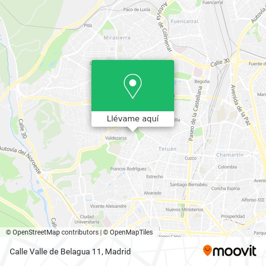Mapa Calle Valle de Belagua 11