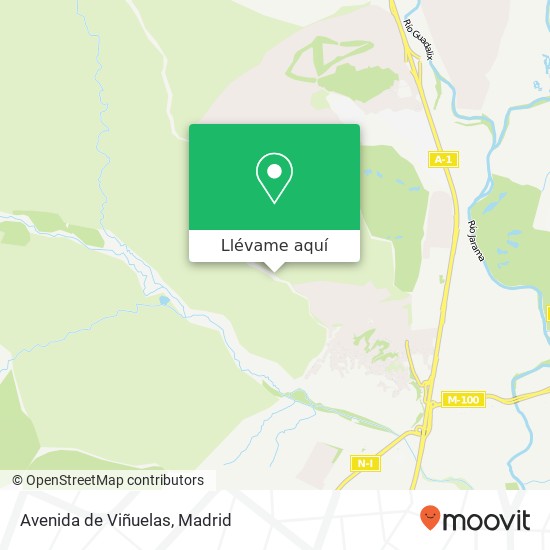 Mapa Avenida de Viñuelas