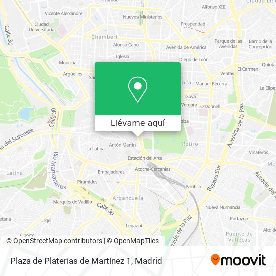 Mapa Plaza de Platerías de Martínez 1