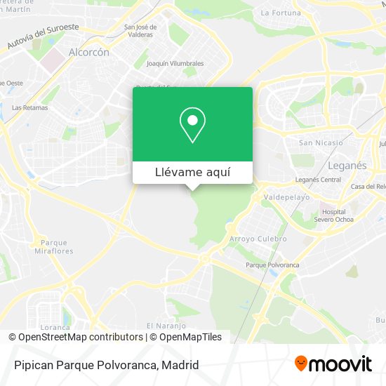 Mapa Pipican Parque Polvoranca