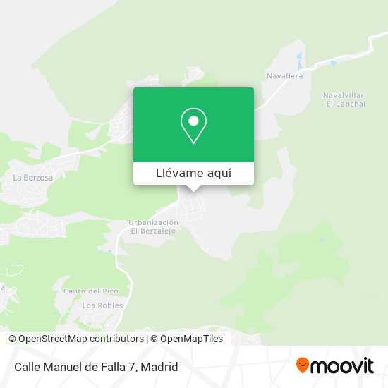Mapa Calle Manuel de Falla 7