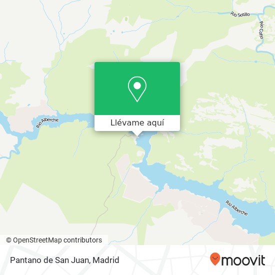 Mapa Pantano de San Juan
