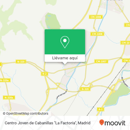 Mapa Centro Joven de Cabanillas "La Factoría"