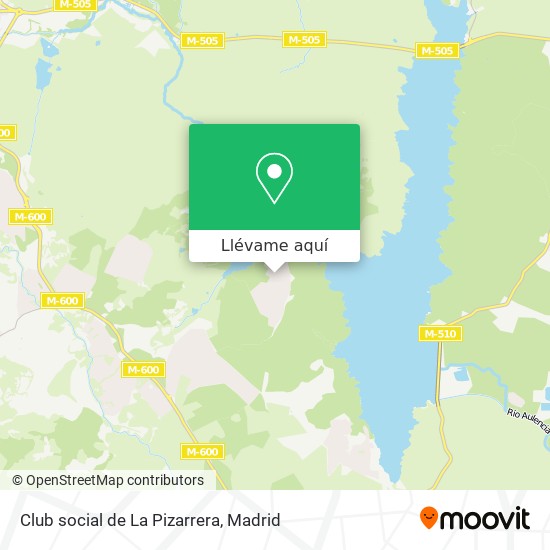 Mapa Club social de La Pizarrera