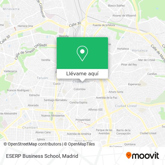 Mapa ESERP Business School