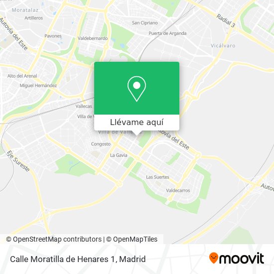 Mapa Calle Moratilla de Henares 1