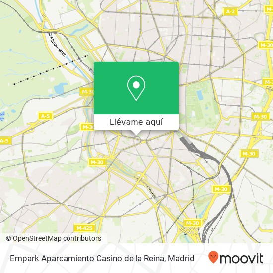 Mapa Empark Aparcamiento Casino de la Reina