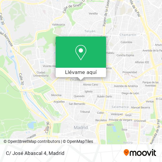 Mapa C/ José Abascal 4