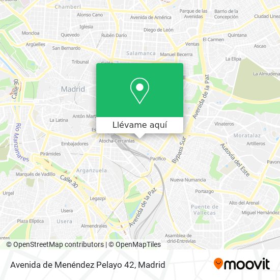 Mapa Avenida de Menéndez Pelayo 42