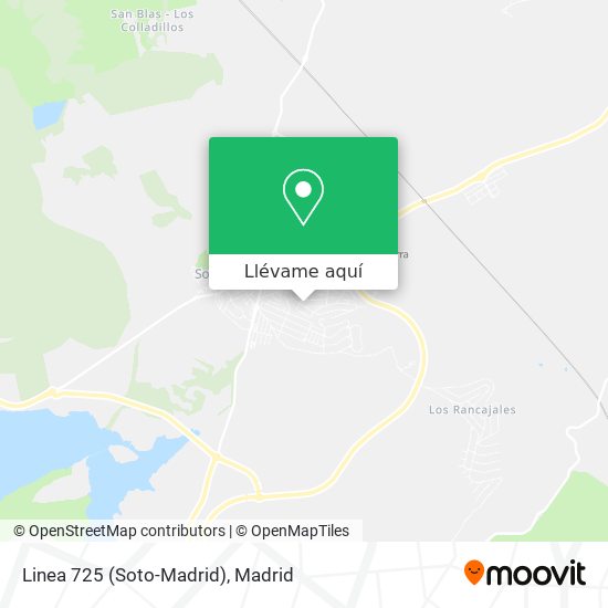 Mapa Linea 725 (Soto-Madrid)