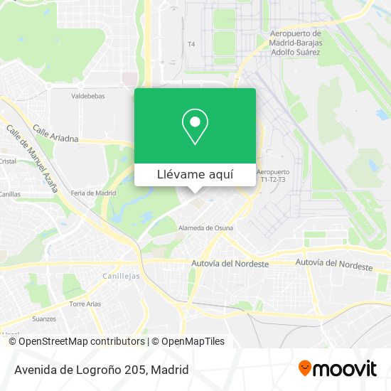 Mapa Avenida de Logroño 205