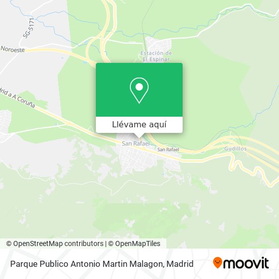 Mapa Parque Publico Antonio Martin Malagon
