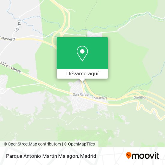 Mapa Parque Antonio Martin Malagon